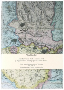 Notebook - Teesdale's map of Yorkshire 1828